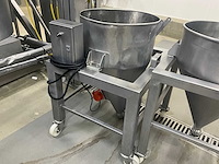 Diverse industriële rvs mengketels (2x) - afbeelding 4 van  11