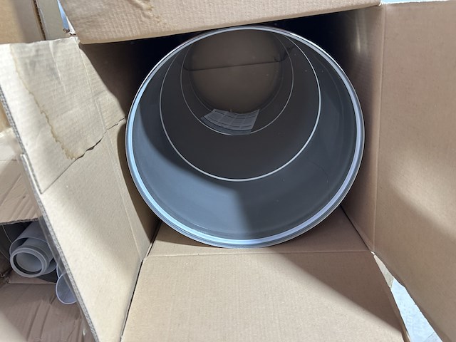 Diverse inox rookgas kanalen + koppelstukken (nieuw) - afbeelding 3 van  23