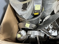 Diverse inox rookgas kanalen + koppelstukken (nieuw) - afbeelding 5 van  23