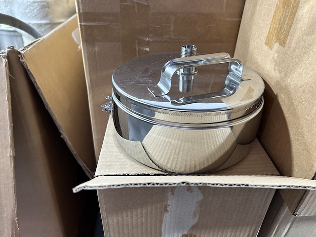 Diverse inox rookgas kanalen + koppelstukken (nieuw) - afbeelding 17 van  23