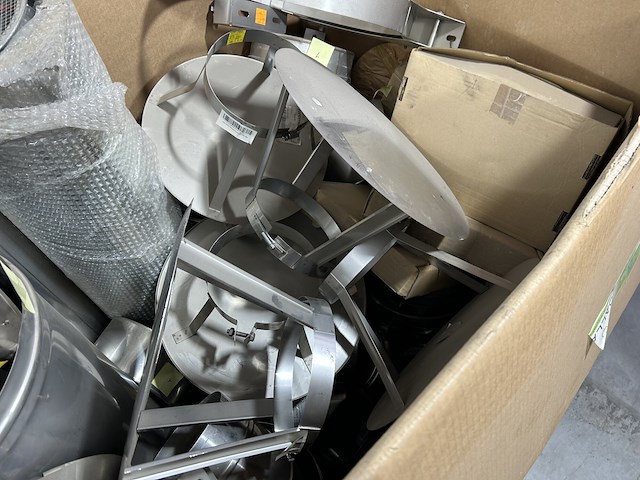 Diverse inox rookgas kanalen + koppelstukken (nieuw) - afbeelding 20 van  23