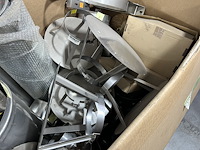 Diverse inox rookgas kanalen + koppelstukken (nieuw) - afbeelding 20 van  23