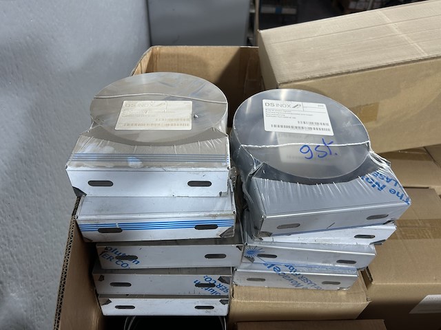 Diverse inox rookgas kanalen + koppelstukken (nieuw) - afbeelding 21 van  23