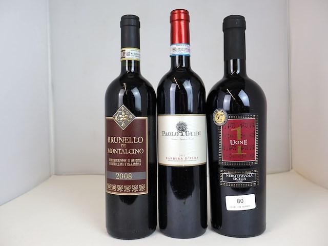 Diverse italiaanse wijnen 2008, 2012 & 2019 (3x) - afbeelding 1 van  8