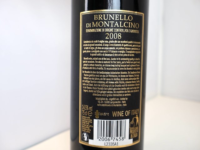Diverse italiaanse wijnen 2008, 2012 & 2019 (3x) - afbeelding 5 van  8