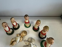 Diverse kerstkoorbeeldjes en cherubijnbeeldjes - afbeelding 1 van  2