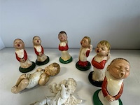 Diverse kerstkoorbeeldjes en cherubijnbeeldjes - afbeelding 2 van  2