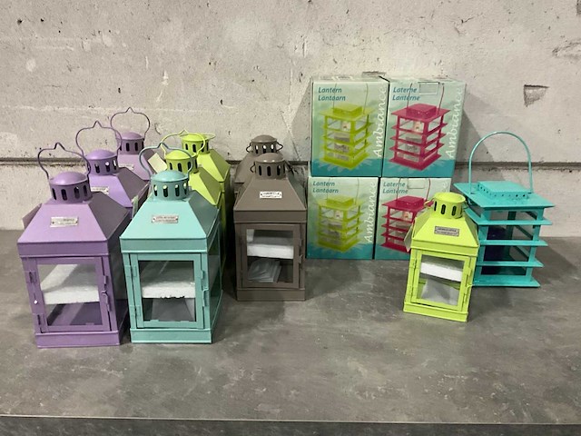 Diverse kleuren lantaarns (14x) - afbeelding 1 van  6