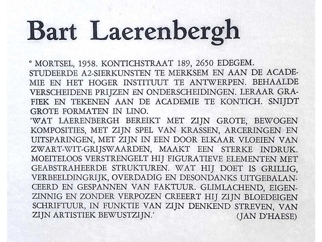 Diverse kunstenaars - lot van 10 prints - diverse technieken - afbeelding 13 van  38