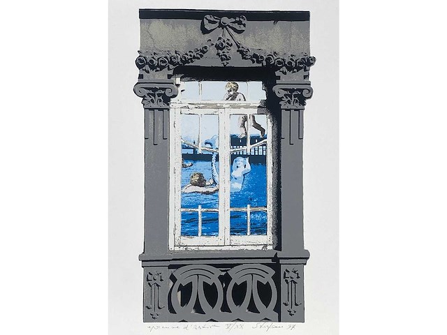 Diverse kunstenaars - lot van 10 prints - diverse technieken - afbeelding 6 van  42