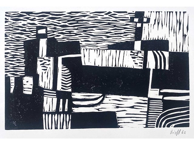 Diverse kunstenaars - lot van 10 prints - diverse technieken - afbeelding 16 van  42