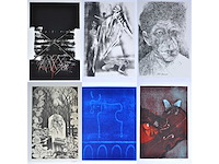 Diverse kunstenaars - lot van 6 zeefdrukken: burssens/ goezu / hoenraet... - afbeelding 1 van  41