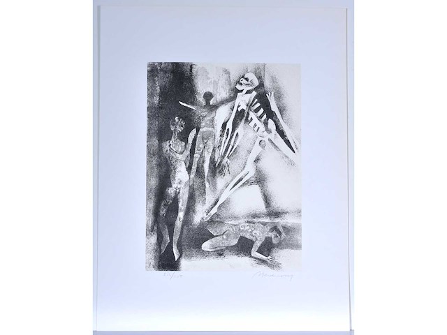 Diverse kunstenaars - lot van 6 zeefdrukken: burssens/ goezu / hoenraet... - afbeelding 13 van  41