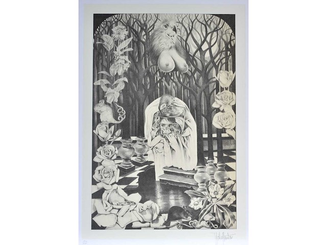 Diverse kunstenaars - lot van 6 zeefdrukken: burssens/ goezu / hoenraet... - afbeelding 30 van  41