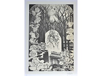 Diverse kunstenaars - lot van 6 zeefdrukken: burssens/ goezu / hoenraet... - afbeelding 30 van  41