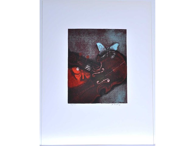 Diverse kunstenaars - lot van 6 zeefdrukken: burssens/ goezu / hoenraet... - afbeelding 39 van  41