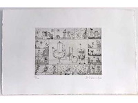 Diverse kunstenaars - lot van 8 - verschillende technieken - afbeelding 12 van  41