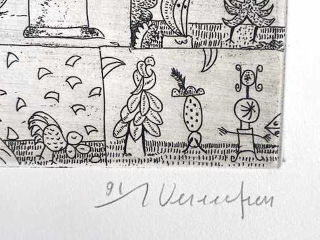 Diverse kunstenaars - lot van 8 - verschillende technieken - afbeelding 34 van  41