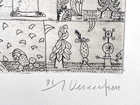 Diverse kunstenaars - lot van 8 - verschillende technieken - afbeelding 34 van  41