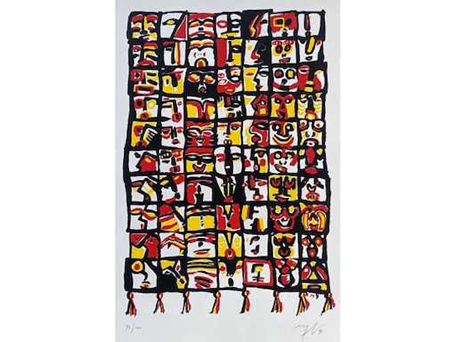 Diverse kunstenaars - lot van 8 - verschillende technieken - afbeelding 40 van  41