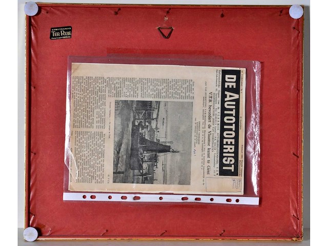 Diverse kunstenaars - lot van 9 in gelijste werken: roland devolder/ herman verbaere / weemaes... - afbeelding 6 van  46