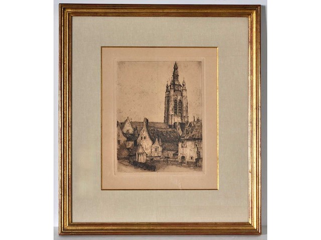 Diverse kunstenaars - lot van 9 in gelijste werken: roland devolder/ herman verbaere / weemaes... - afbeelding 12 van  46