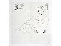 Diverse kunstenaars - lot van 9 in gelijste werken: roland devolder/ herman verbaere / weemaes... - afbeelding 38 van  46