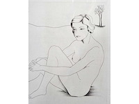 Diverse kunstenaars - lot van 9 in gelijste werken: roland devolder/ herman verbaere / weemaes... - afbeelding 40 van  46