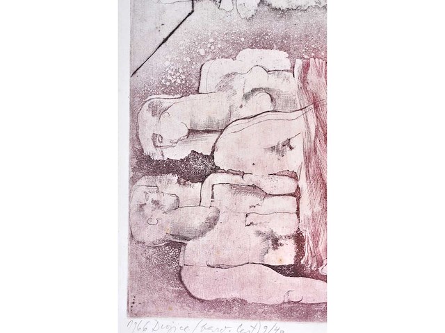 Diverse kunstenaars - lot van 9 werken op papier - afbeelding 3 van  50