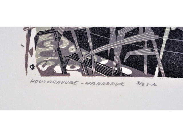 Diverse kunstenaars - lot van 9 werken op papier - afbeelding 8 van  50