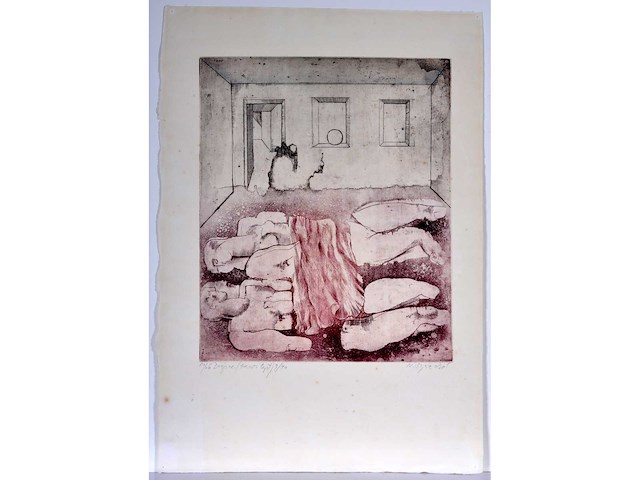 Diverse kunstenaars - lot van 9 werken op papier - afbeelding 49 van  50