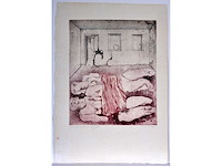Diverse kunstenaars - lot van 9 werken op papier - afbeelding 49 van  50
