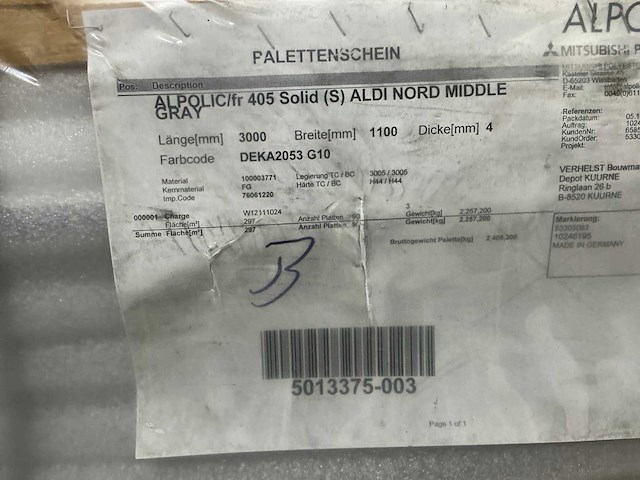 Diverse kunststoffen platen met alu toplaag - afbeelding 3 van  4