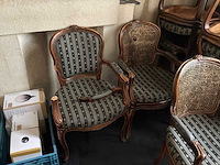 Diverse louis xv fauteuil (12x) - afbeelding 2 van  5