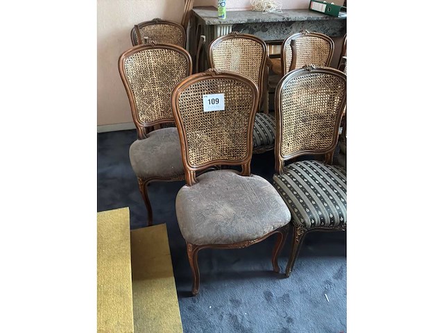 Diverse louis xv fauteuil (12x) - afbeelding 2 van  5