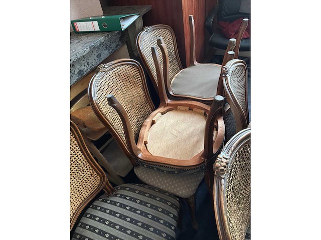 Diverse louis xv fauteuil (12x) - afbeelding 5 van  5