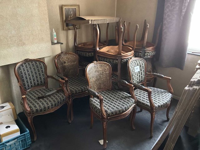 Diverse louis xv fauteuil (12x) - afbeelding 1 van  5
