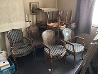 Diverse louis xv fauteuil (12x) - afbeelding 1 van  5