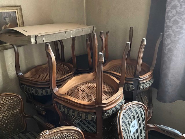 Diverse louis xv fauteuil (12x) - afbeelding 5 van  5