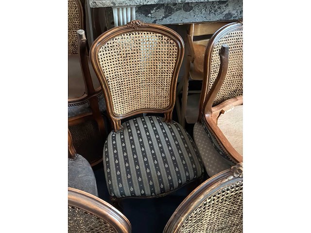 Diverse louis xv fauteuil (12x) - afbeelding 4 van  5