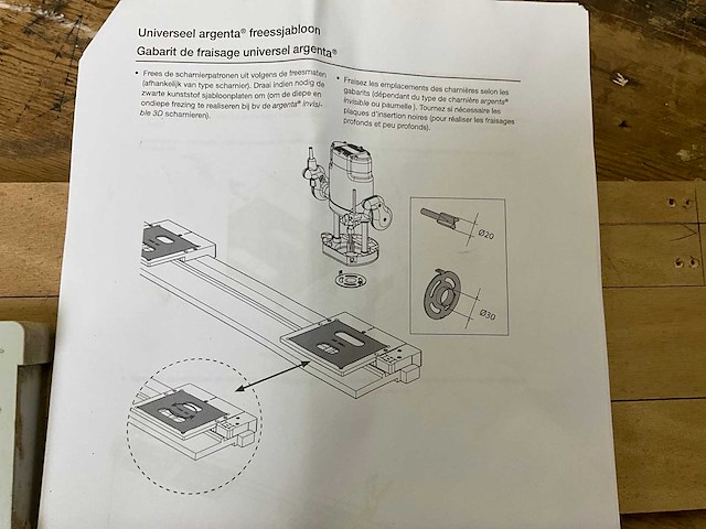 Diverse mallen voor onzichtbare scharnieren (2x) - afbeelding 3 van  11