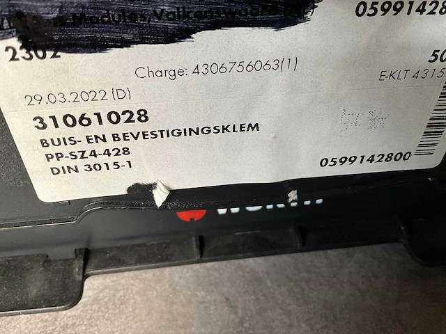 Diverse maten buis- en bevestigingsklem kunststof - afbeelding 2 van  6