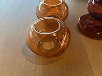 Diverse oranje/ bruine kaarshouders - afbeelding 3 van  5