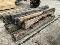 Diverse oude eiken balken (7x) - afbeelding 2 van  8