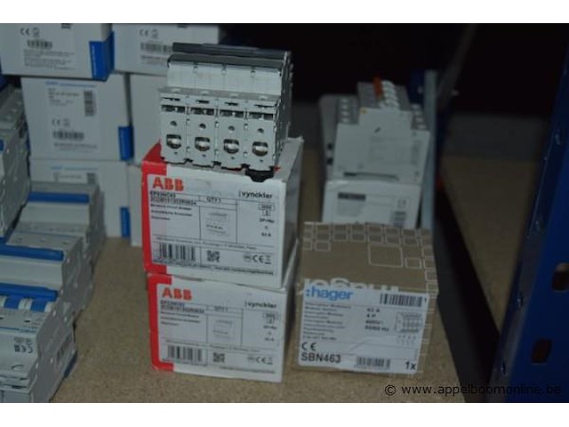 Diverse partij automaten, wo. abb, hager, 230/400v, werking niet gekend - afbeelding 2 van  2