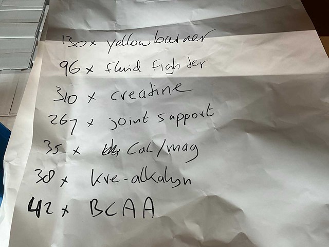 Diverse performance voedingssupplementen (912x) - afbeelding 3 van  14