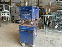 Diverse plaatstalen mobiele materiaalkoffer (2x) - afbeelding 3 van  3
