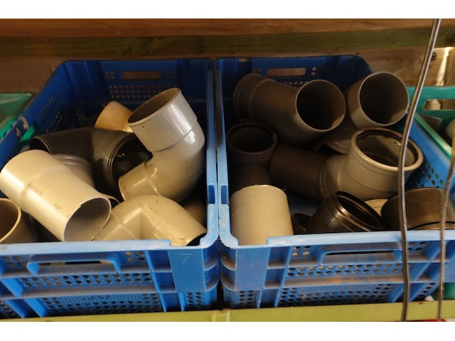 Diverse pvc koppelstukken + rek - afbeelding 9 van  12