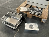 Diverse rvs gastronormbakken (6x) - afbeelding 1 van  7