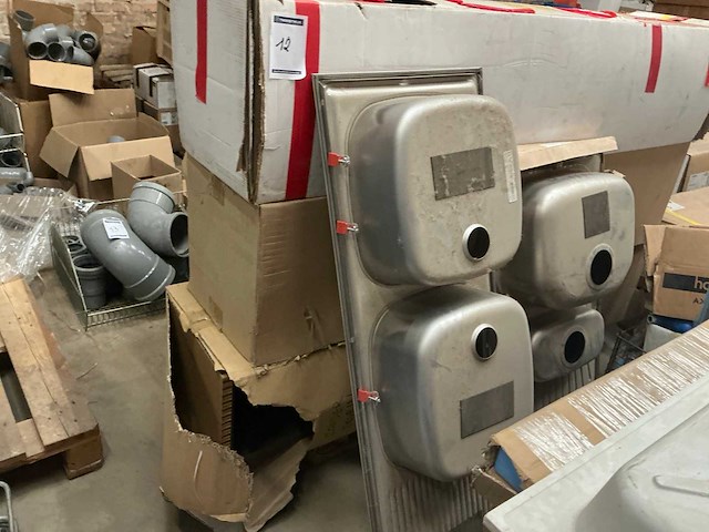 Diverse rvs spoelbakken (2x) - afbeelding 2 van  3